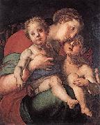 Jacopo Pontormo Madonna and Child with the Young St John Spain oil painting artist